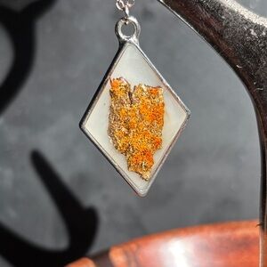 Handmade Lichen Pendant Necklace